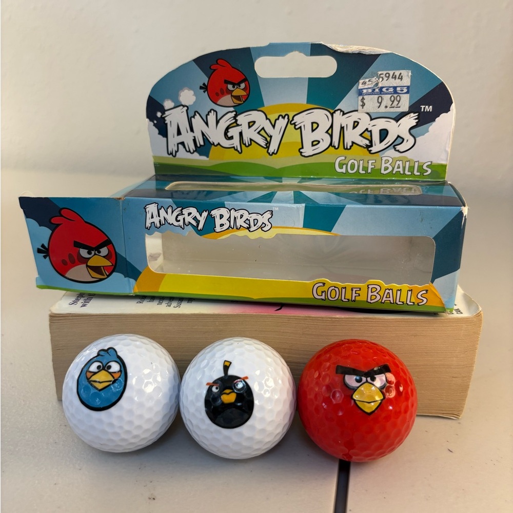 Angry Birds Children’s Golf Ball Set of 3- 2011 Box included